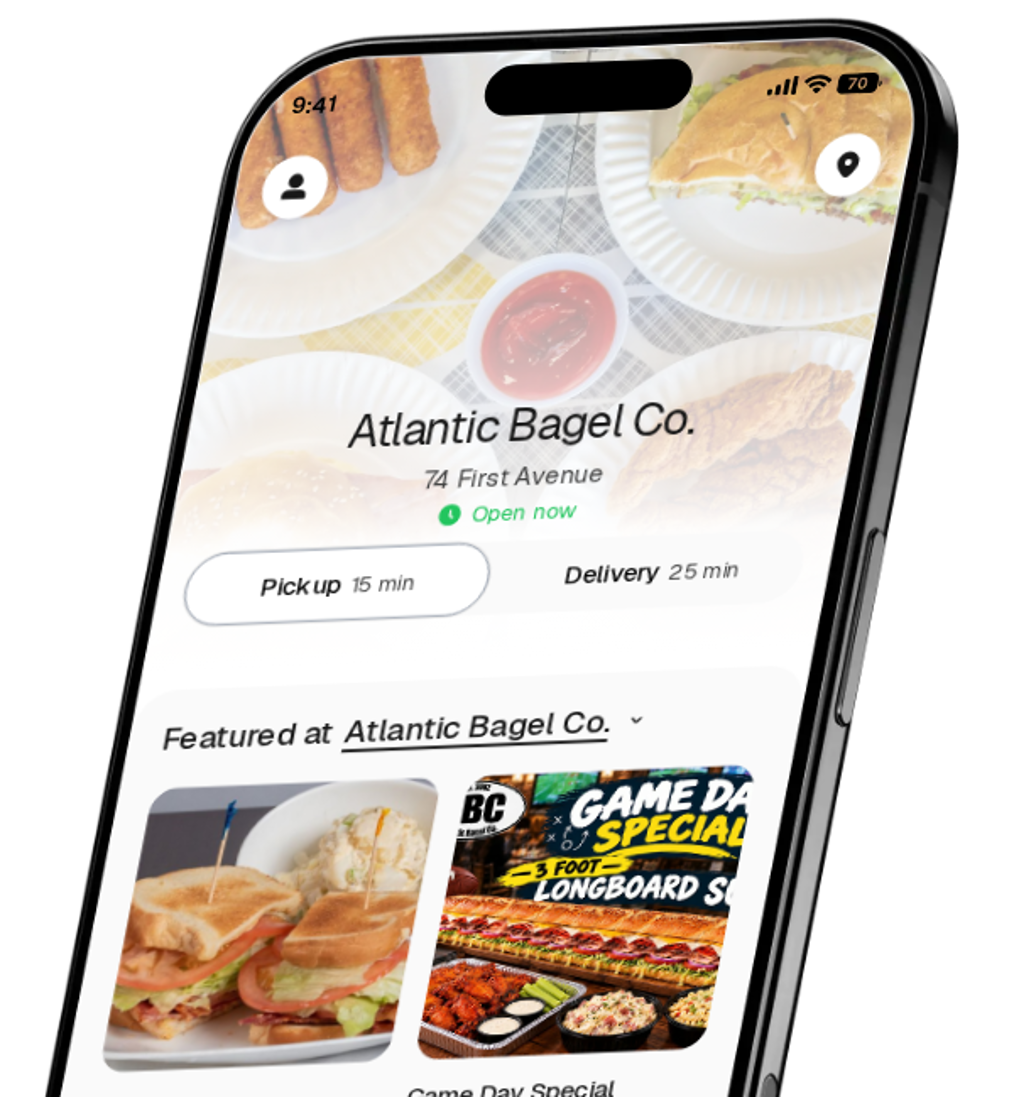 Atlantic Bagel Co. app preview