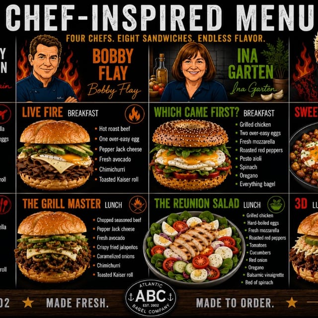 TV chef Inspired limited time Menu